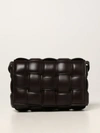 Bottega Veneta Padded Cassette  Bag In Woven Nappa In Dark