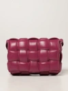 Bottega Veneta Padded Cassette  Bag In Woven Nappa In Cyclamen