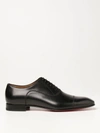 Christian Louboutin Black Greggo Orlato Lace-up Loafers In Black