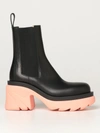 Bottega Veneta Flash Chunky Ankle Boots In Black