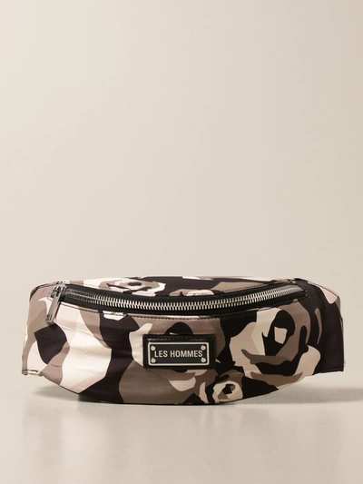 Les Hommes Camouflage Baby Carrier Printed In Nylon In Beige