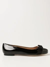 Ferragamo Woman Ballet Flats Black Size 5 Calfskin In Black