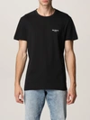 Balmain Cotton Tshirt With Logo In Black