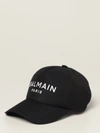 Balmain Logo-embroidered Baseball Cap In Navy
