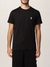 Burberry Black Tb Monogram New Parker T-shirt In Black