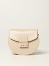 Furla Metropolis  Leather Bag In Blush Pink