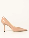 Jimmy Choo Pumps Love  Patent Leather Pumps In Nude