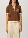 Max Mara Ricordo Polo Shirt In Silk And Cashmere In Leather