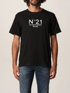 N°21 T-shirt N &deg; 21 T-shirt In Cotton Jersey With Logo In Black