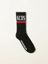 Gcds Black Socks With Logo In Black