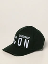 Dsquared2 Hat With Icon Logo In Forest Green