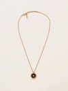 Versace Necklace With Medusa Head Medallion In Gold
