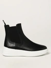 Hogan Stivaletto Rebel H562 In Pelle In Black