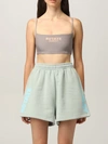 Rotate Birger Christensen Passio Crop-top With Logo - Rotate Sunday In Mud
