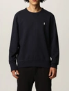 Polo Ralph Lauren Ribbed Crew Neck Sweater With Long Sleeves In Navy
