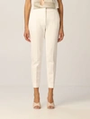 Max Mara Cigarette Pants In Jersey In White