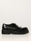 Marsèll Black Micrucca Chunky Leather Derby Shoes In Black