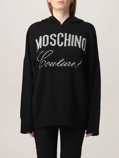 Moschino Couture Hoodie In Black