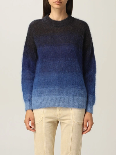 Isabel Marant Étoile Sweater In Shaded Mohair In Navy