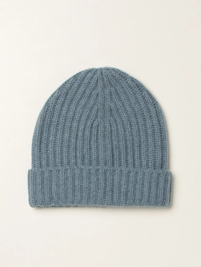 Malo Hat In Cashmere In Gnawed Blue