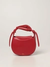 Chloé Kiss  Crossbody Bag In Leather In Red