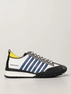 Dsquared2 Legend 551 Mix Leather Low-top Sneakers In White