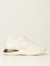 Ferragamo Brooklyn Gancio Leather Sneakers In White