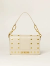 Love Moschino Bag With Studs In White