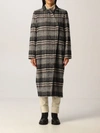 LORENA ANTONIAZZI CLASSIC COAT IN CHECK WOOL,C25129020