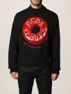 Gcds Candy-print Roll Neck Pullover In Black