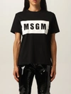 Msgm Logo-print Cotton T-shirt In Black