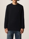 Tommy Hilfiger Mens Crewneck Casual Pullover Sweater In Sky