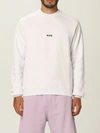 Msgm Crewneck Sweatshirt With Logo In White