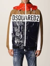 Dsquared2 Technical Fabric Bomber Jacket For Men In Navy