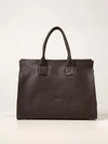 MARSÈLL CURVA BAG IN GRAINED LEATHER AND SUEDE,349000102