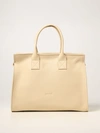 Marsèll Curva Bag In Grained Leather And Suede In Biscuit