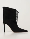 Alexandre Vauthier Lace-up Ankle Boots In Black