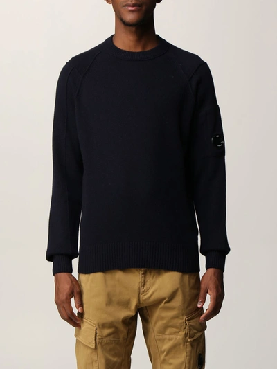 C.p. Company Sweater  Men Color Navy In Navy