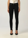 Versace Jeans Couture Mid-rise Panelled Leggings In Black