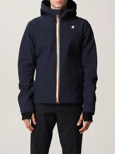 K-way Jacket  Men Color Blue In Blue