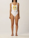 Chiara Ferragni One Piece Swimsuit Cf Mascot  In White
