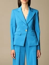 Pinko Gomberto 5  Jacket In Fabric Stitch In Blue