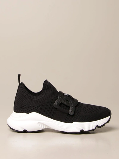 Tod's Sneakers In Technical Knit In Black