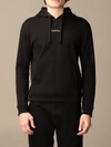 Valentino Jersey Hoodie With Logo Print In Black
