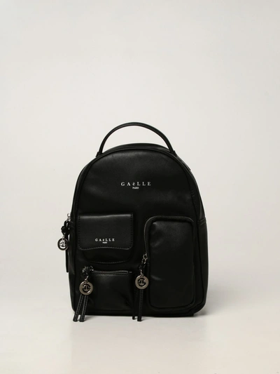 Gaelle Paris Backpack In Synthetic Leather In Black