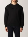 Emporio Armani Sweatshirt In Cotton And Modal In Black