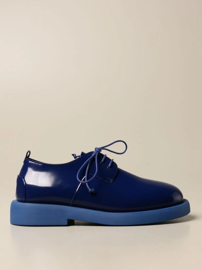 Marsèll Gommello Derby In Shiny Leather In Blue