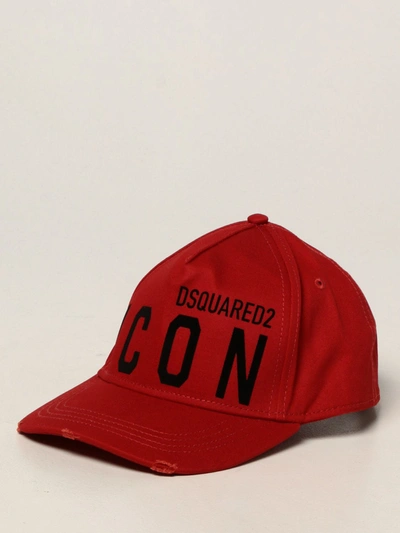 Dsquared2 Icon  Baseball Cap In Brick Red