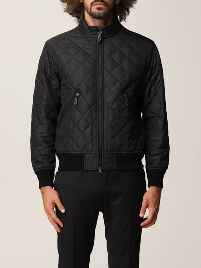 Burberry Jacket In Quilted Nylon In Black