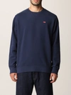Levi's Long-sleeved Round-neck Sweater In Blue